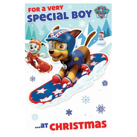 Paw Patrol Special Boy Christmas Card £2.39